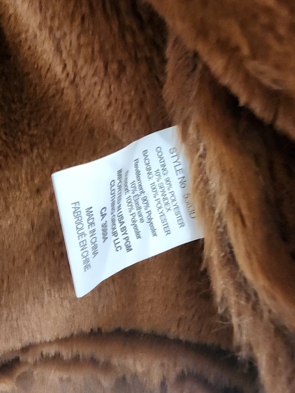 DELUC NWT Matthew Brown Faux Suede Fur Trim Cropped Jacket Coat Size M Cozy Fall - Picture 10 of 13
